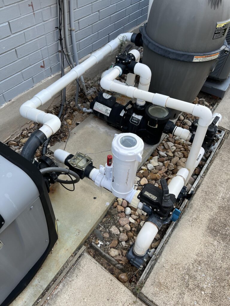Salt cell system for swimming pool